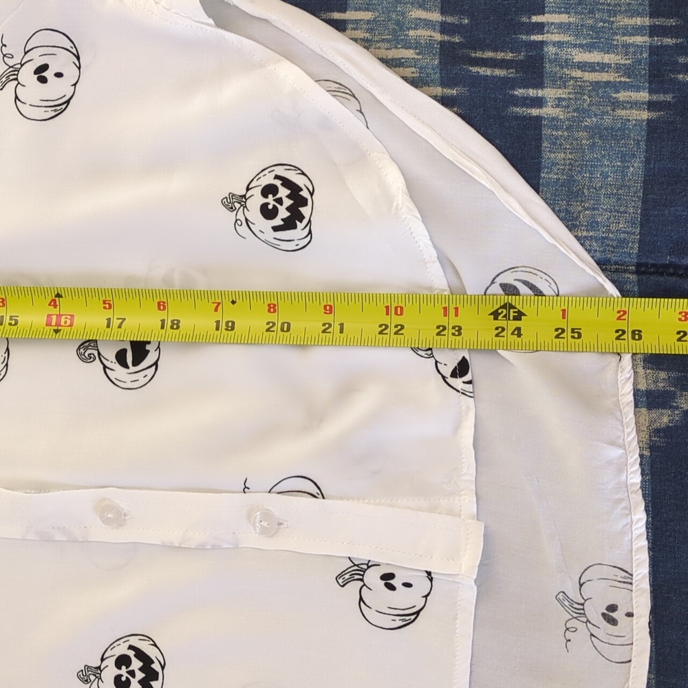 Pumpkin Button Down Blouse - Picture 11 of 13